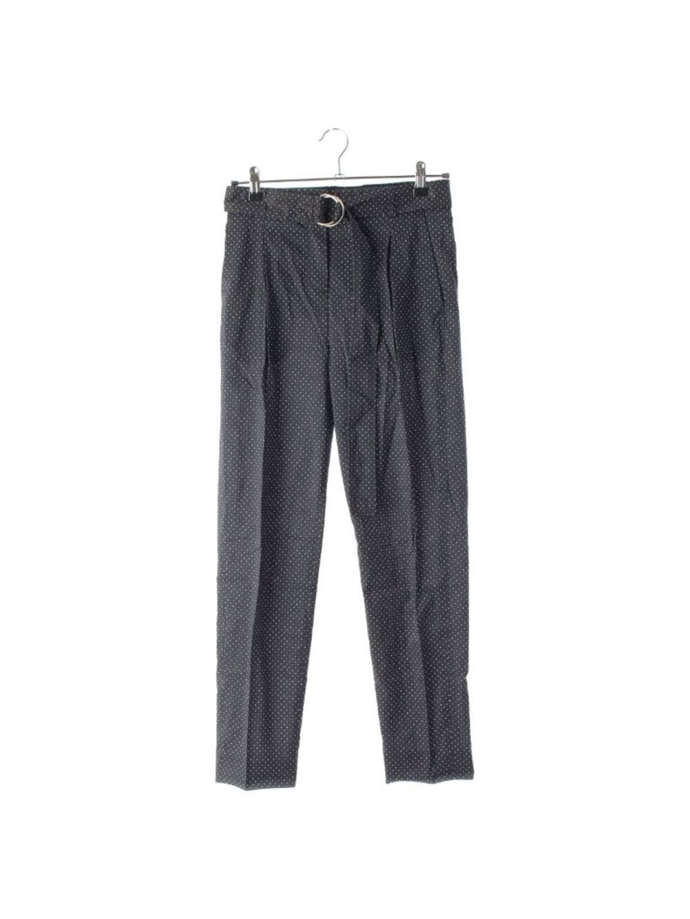 Celine Phoebe Philo Era Dot Pattern Transparent Pleated Pants with Belt 2 Black - Picture 1 of 10